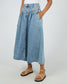 High-waisted denim maxi skirt | All About Eve
