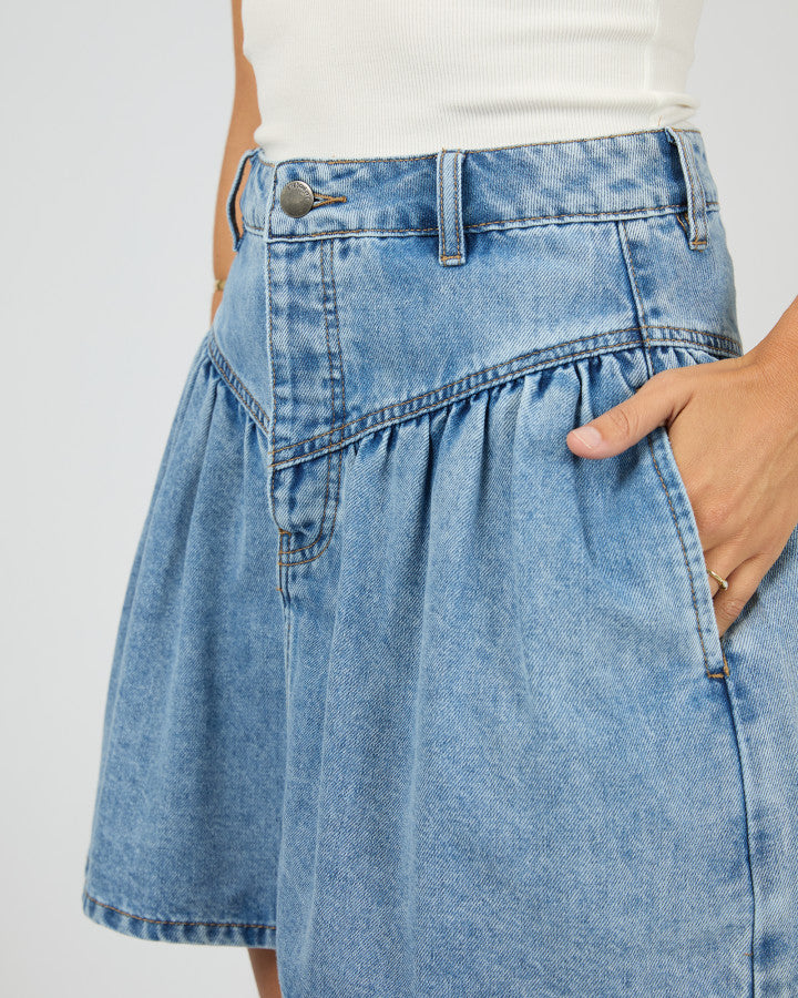 All About Eve Arlo Denim Mini Skirt Light Blue | Women's Clothing | Gretel Lane