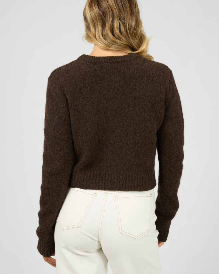 All About Eve women's  Brown Knit Bayside Cardigan | Gretel Lane