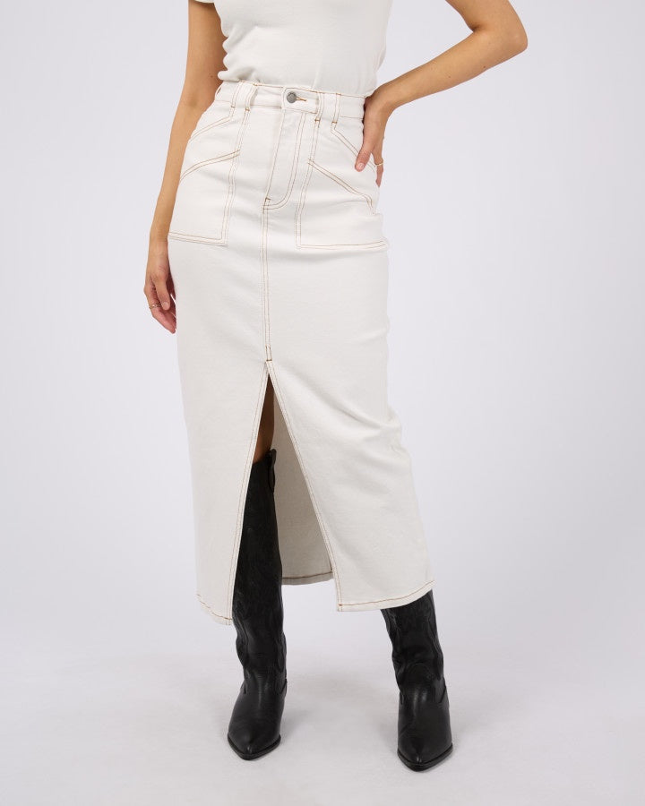 Becca Maxi Skirt (Vintage White)