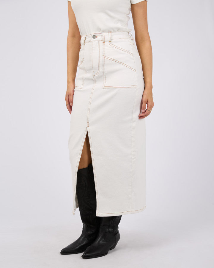 Becca Maxi Skirt (Vintage White)