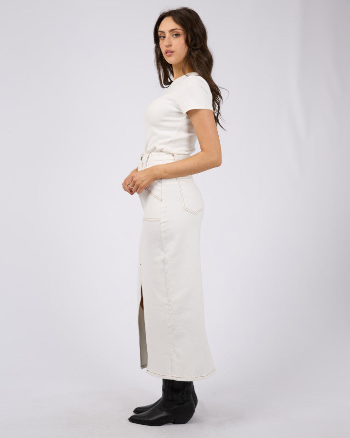 Becca Maxi Skirt (Vintage White)