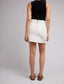 Belle Cord Skirt (Vintage White)