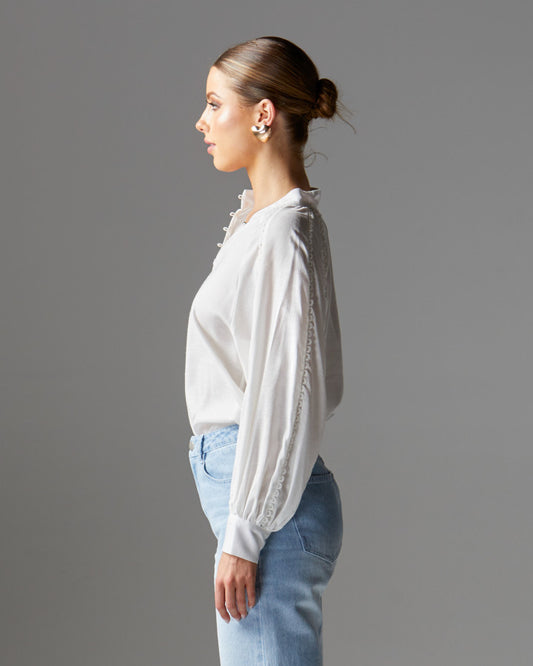 Berry Kiss Blouse (Ivory)