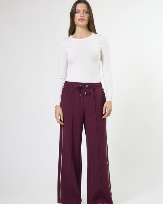 Stella + Gemma Bexley Drawstring Pant in Wine | Women's Clothing | Gretel Lane