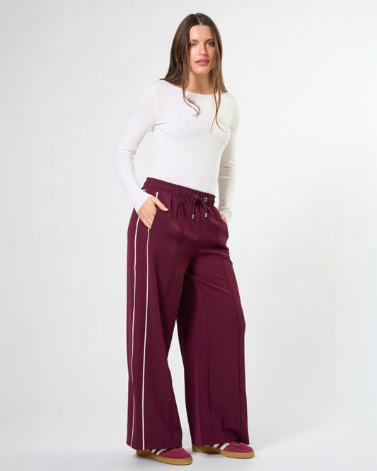 Stella + Gemma Bexley Drawstring Pant in Wine | Women's Clothing | Gretel Lane