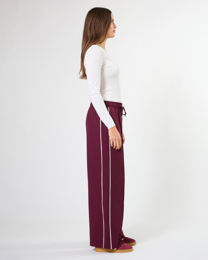 Stella + Gemma Bexley Drawstring Pant in Wine | Women's Clothing | Gretel Lane