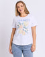 Foxwood Botany Lemon Cotton Tee White | Women's T-shirts | Gretel Lane