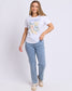 Foxwood Botany Lemon Cotton Tee White | Women's T-shirts | Gretel Lane