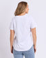 Foxwood Botany Lemon Cotton Tee White | Women's T-shirts | Gretel Lane