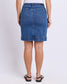Foxwood Bower Knee-length Denim Skirt Mid Blue | Women's Clothing | Gretel Lane