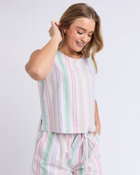 Cali Top (Multi Stripe)