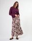 Stella + Gemma Callista Bias Cut Satin Skirt in Syrah Swirl | Women's Clothing | Gretel Lane