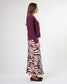 Stella + Gemma Callista Bias Cut Satin Skirt in Syrah Swirl | Women's Clothing | Gretel Lane