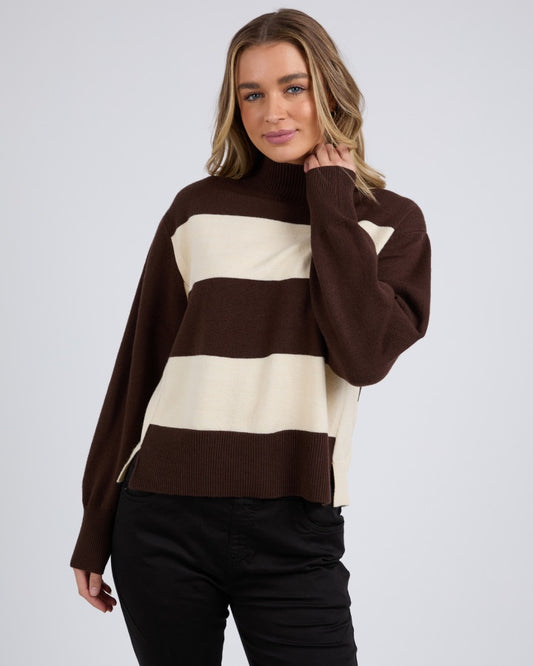 Canterbury Knit (Coffee Quartz & Vintage White)