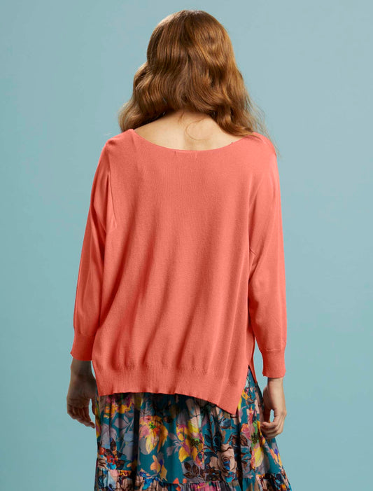 Celestial Knit Top (Coral)