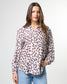 Stella + Gemma Charlotte Button Through Blouse in Burgundy Bloom | Women's Blouses | Gretel Lane