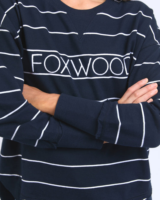 Classic Stripe Simplified Crew (Navy/White Stripe)