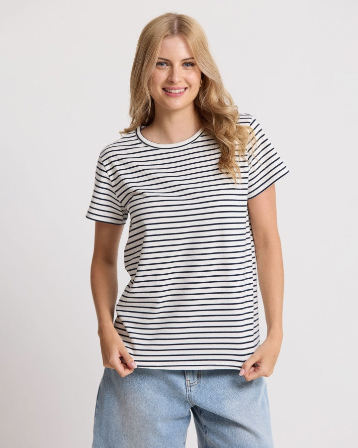 Classic Stripe Tee (Navy/White Stripe)