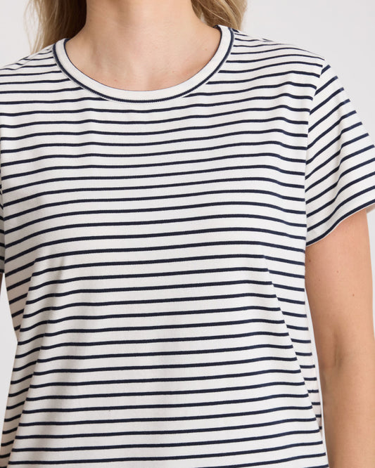 Classic Stripe Tee (Navy/White Stripe)