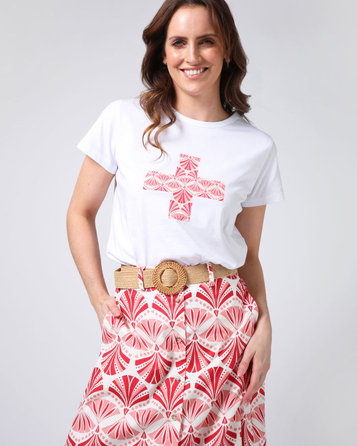Classic Tee (White Strawberry Scoop)