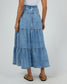 Coco Denim Maxi Skirt (Light Blue) | Womens Denim Skirts | Gretel Lane
