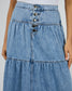 Coco Denim Maxi Skirt (Light Blue) | Womens Denim Skirts | Gretel Lane