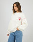 All About Eve Dolce Boxy Cotton Crew Jumper in Vintage White | Women's Clothing | Gretel Lane