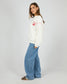 All About Eve Dolce Boxy Cotton Crew Jumper in Vintage White | Women's Clothing | Gretel Lane