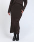 Elka Knit Skirt (Coffee Bean)