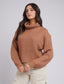 Elodie Roll Neck Knit (Tan)