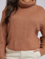 Elodie Roll Neck Knit (Tan)