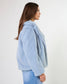 Stella + Gemma Elsa Faux Fur Jacket in Frosted Sky | Women's Jackets | Gretel Lane