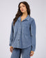 Emma Cord Shacket (Light Blue)