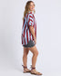 Esmarie Blue and Red Stripe Linen Shirt | Gretel Lane
