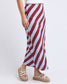 Esmarie Red and Blue Stripe Bias Cut Skirt | Gretel Lane