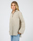 All About Eve Eva Seersucker Brown Stripe Shirt | Women's Clothing | Gretel Lane
