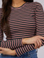 Eve Rib Stripe Long Sleeve (Black)