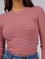 Eve Rib Stripe Long Sleeve (Pink)