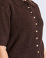 Foxwood Women's Brown Knit Fernie Button Front Tee | Gretel Lane