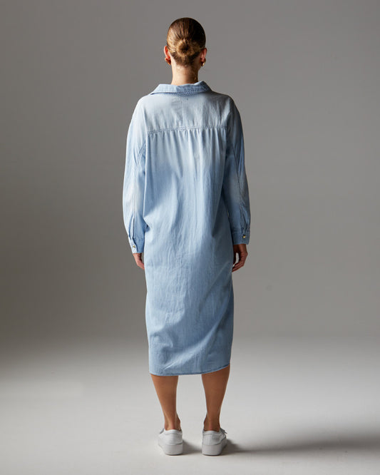 Flight Shirt Dress (Bleach Wash)