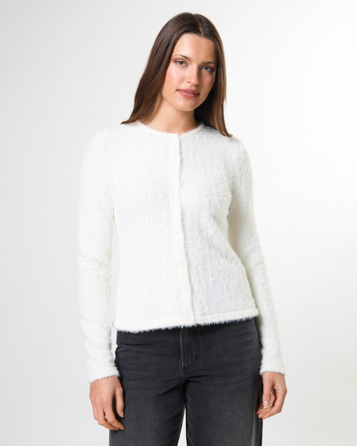 Stella + Gemma Flossie Fluffy Cardigan in Ice Cream | Women's Clothing | Gretel Lane