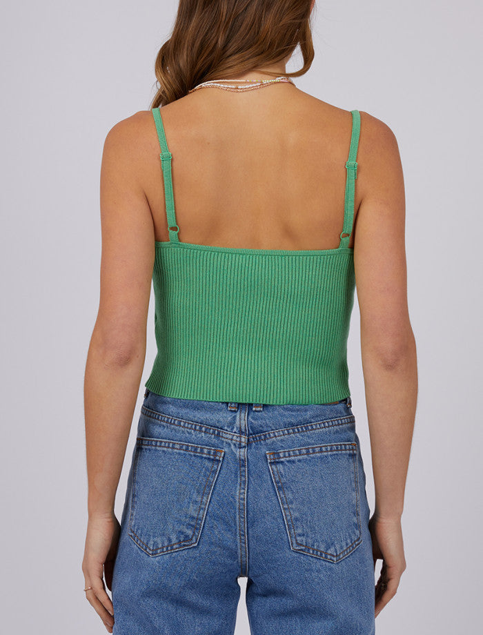 Greta Knit Top (Light Green)