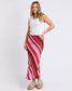 Guava Stripe Skirt