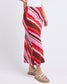 Guava Stripe Skirt