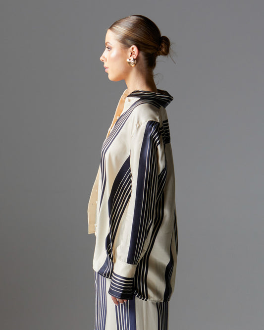 Heartstopper Shirt (Navy Stripe)