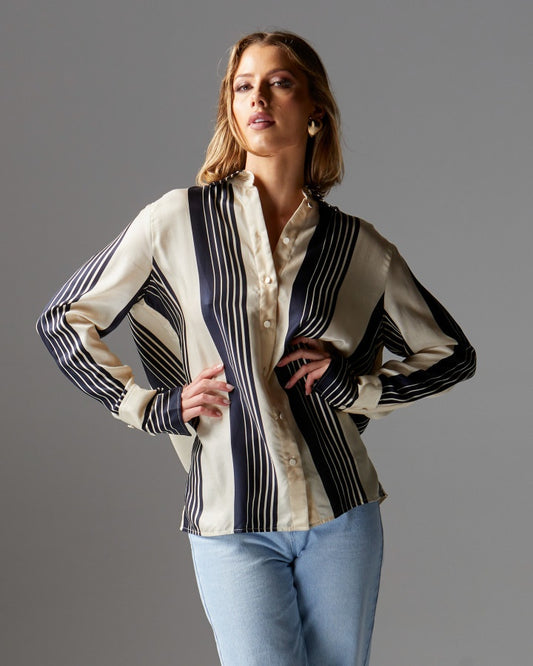 Heartstopper Shirt (Navy Stripe)