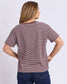 Foxwood Hutch Stripe Cotton Tee Chocolate/White | Women's Clothing | Gretel Lane