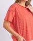 Foxwood Hutch Stripe Cotton Tee Grenadine/White Stripe | Women's Clothing | Gretel Lane