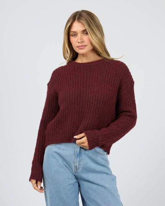 All About Eve Ivy Knit Jumper in Wine | Women's Clothing | Gretel Lane